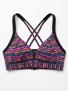 Lole Neon Abstract Print Strappy Yoga Sports Bra Women’s XS